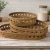 Vintage-Style Woven Rattan Tray - LG