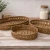 Vintage-Style Woven Rattan Tray - LG