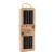 Two hand-rolled black beeswax taper candles featuring a detailed honeycomb texture pattern, ideal for elegant home decor or dining tabletops.