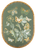An elegant botanical artwork titled 'The Gilded Garden - I' depicting a lush, sophisticated arrangement of flowers and foliage accented with delicate golden highlights.