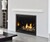 8K Modern 42" Direct Vent Gas Fireplace top vent (NG) - 2-Sided Reflective Black Glass/Matte Glass Liner