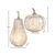 Moon Drop Orchard Glass Pumpkin - LED Lights