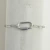 Close-up view of a waterproof stainless steel paperclip chain bracelet featuring a secure carabiner clasp against a clean neutral background.