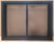 Close-up view of the Clearance Custom Cabinet Mesh Door (CL105) featuring a dark, clean-lined outer frame and a high-quality hanging wire mesh center insert.