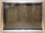 Clearance Custom Glass Fireplace Door (CL111) showcasing a sleek, polished Brite Nickel frame with tracked bifold glass doors.