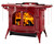 Defiant Wood Stove Traditional Doors  - Bordeaux Enamel