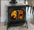 Intrepid Flexburn Wood Stove - Twilight Enamel - with Traditional Doors