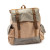 Washed Leather and Canvas Backpack