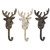 Cast Iron Stag Wall Hook - Antique White