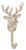 Cast Iron Stag Wall Hook - Antique White