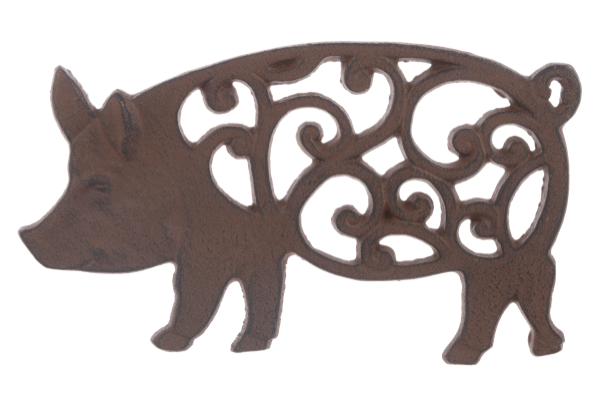 Pig Cast Iron Trivet