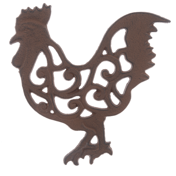 Rooster Cast Iron Trivet