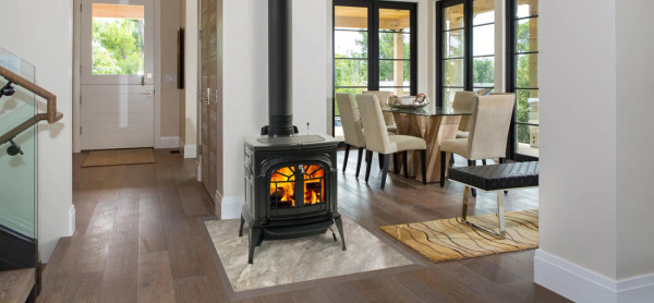 Intrepid Flexburn Wood Stove - Classic Black with Traditional Doors
