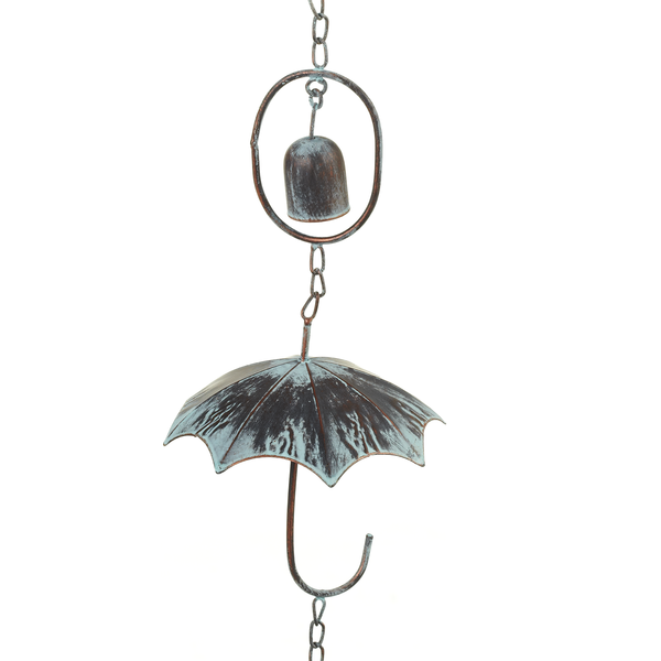 Patinaed Umbrella Rain Chain