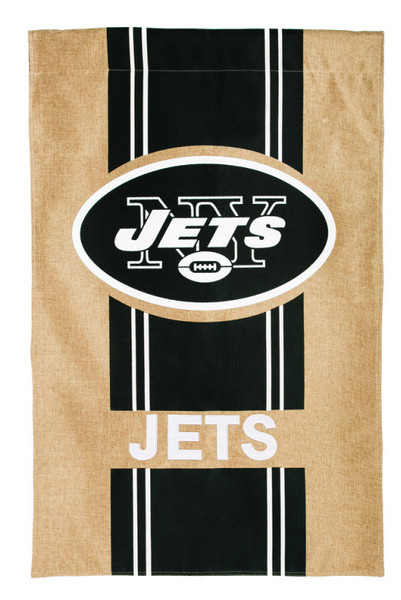 New York Jets Burlap Flag