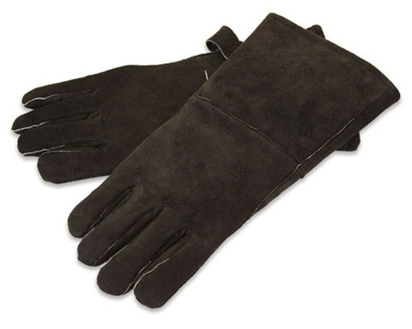 Leather Hearth Gloves - Black