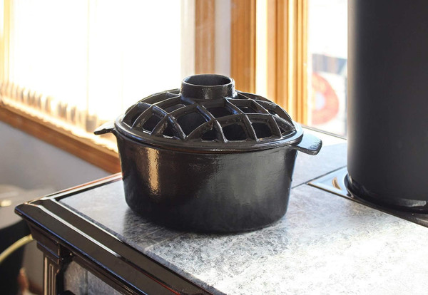 Black Lattice Top Steamer