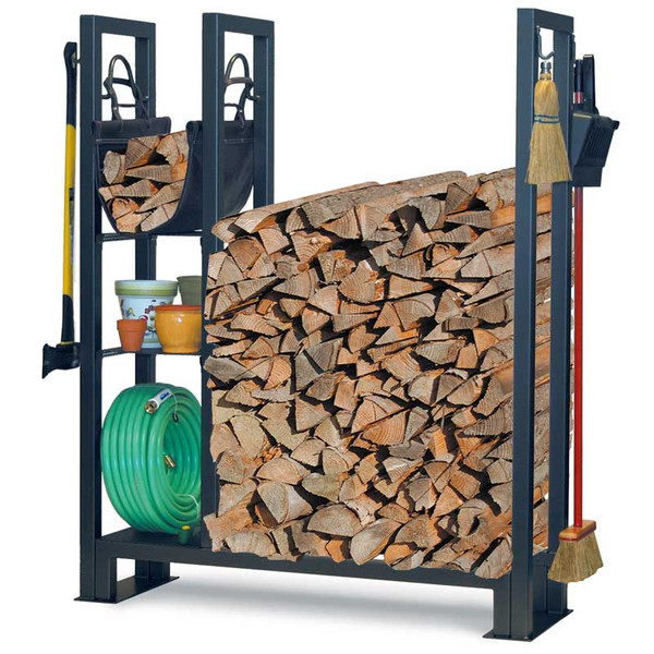 Utility Outdoor Wood Rack - 45.5" W x 60.25" H