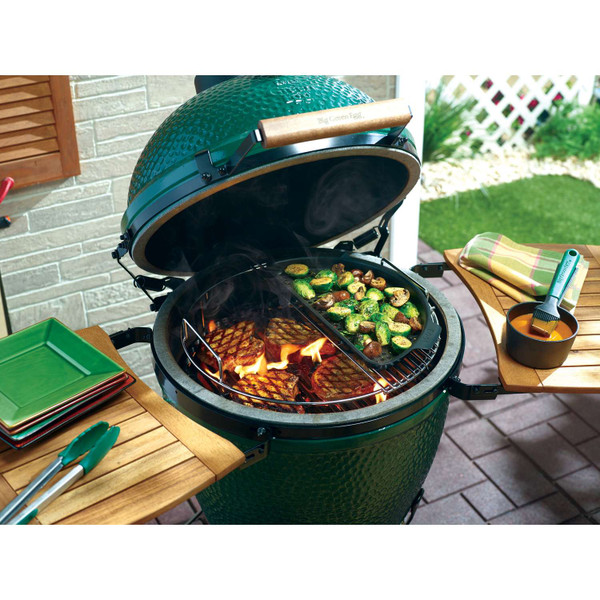 Big Green Egg Half Moon Stainless Steel Grid for Large EGGspander