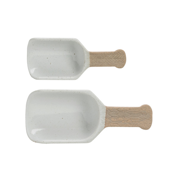 Porcelain Scoops, Set of 2