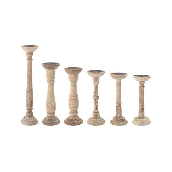 Found Wood Candle Holder - 16"H