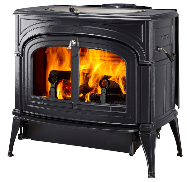 Encore Wood Stove with Traditional Doors - Twilight Enamel