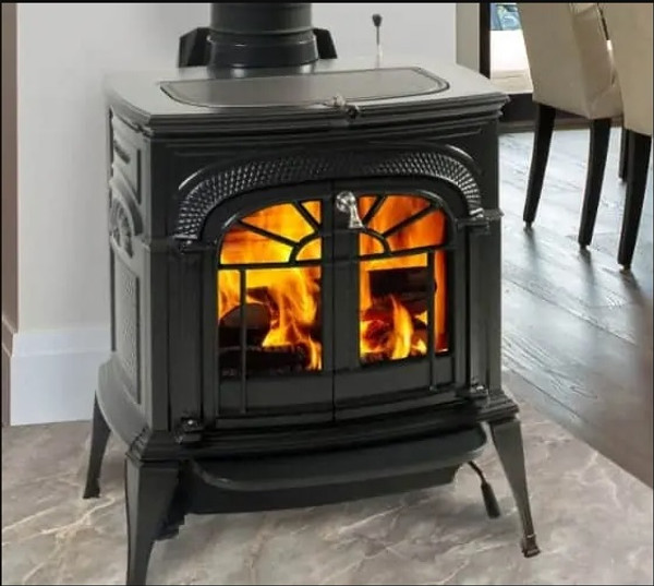 Intrepid Flexburn Wood Stove - Twilight Enamel - with Traditional Doors