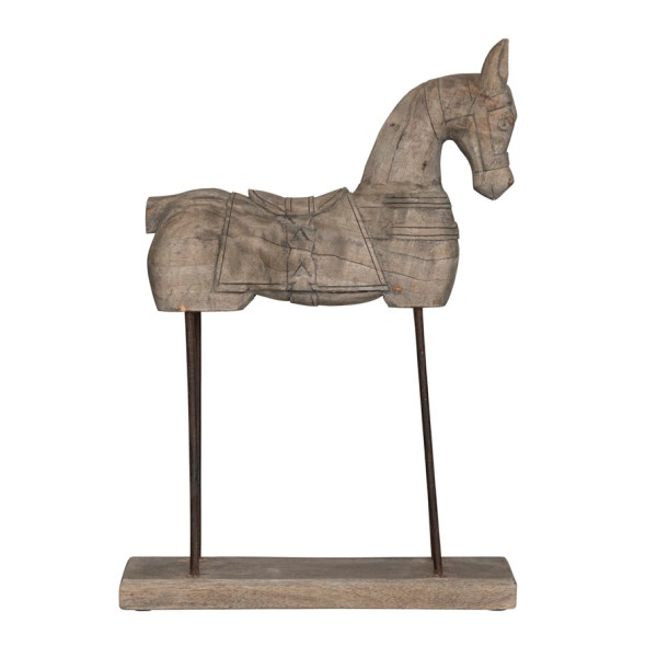 Rustic Hand Carved Horse