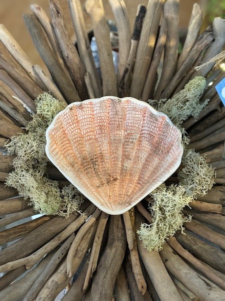 Stoneware Shell Bowl - Coral