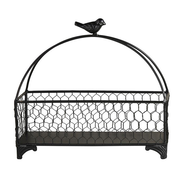 Farmhouse Chicken Wire Bird Basket-Small