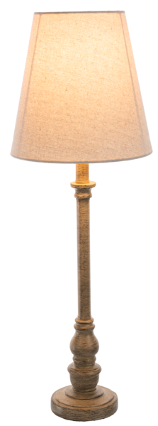 Antiqued Taupe Buffet Lamp - IV