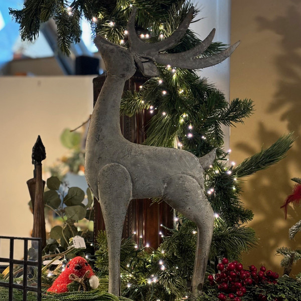 Rustic Galvanized Reindeer - Standing