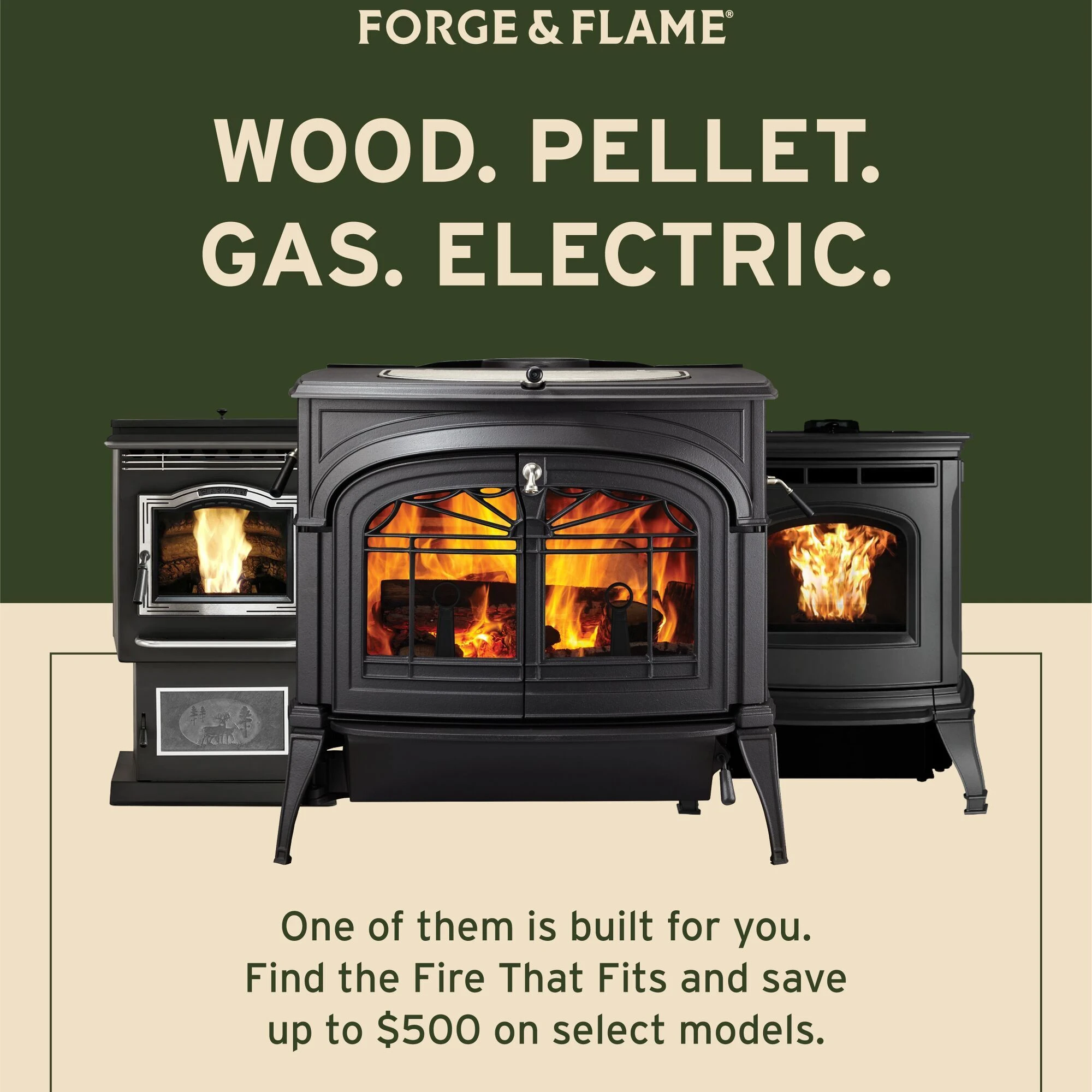 Find the Fire That Fits - Forge and Flame Fall Promotion