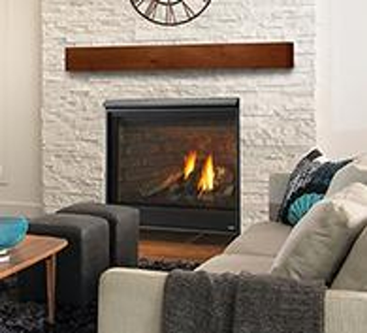 Heirloom 36 Direct Vent Gas Fireplace with Herringbone refractory (NG) -  Black Swan Home