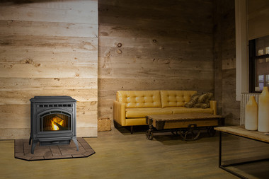 Trekker Pellet Stove - Classic Black - Black Swan Home