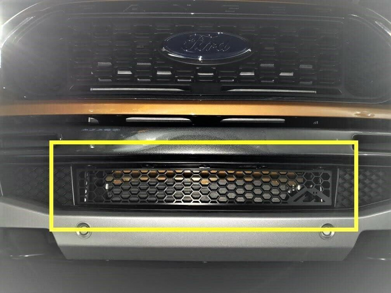 Honeycomb Bumper Grille Insert Black fits 2019 - 2023 Ford Ranger