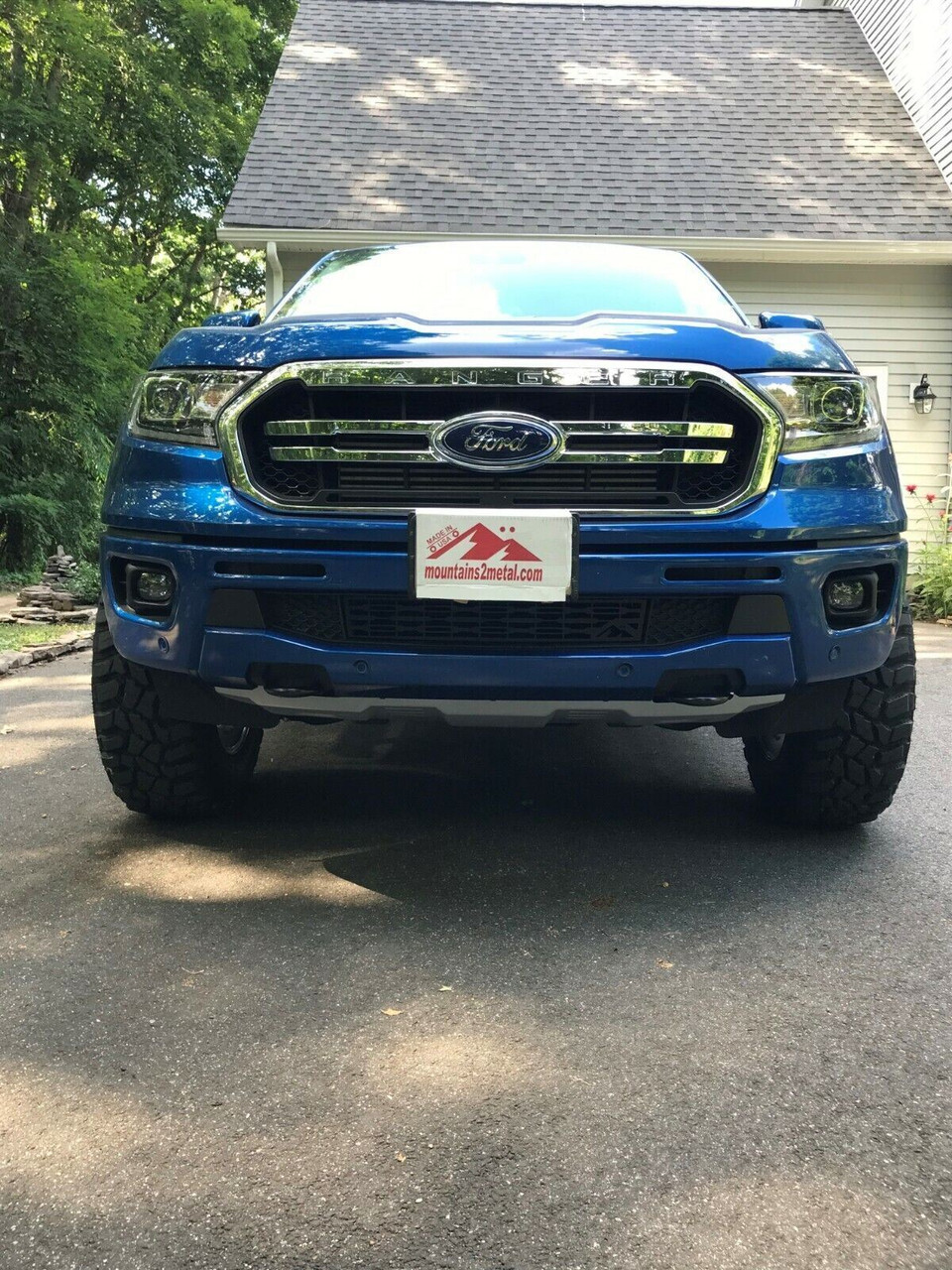 APS Stainless Steel Lower Bumper Grille For 2019-2023 Ford Ranger – Black Mesh