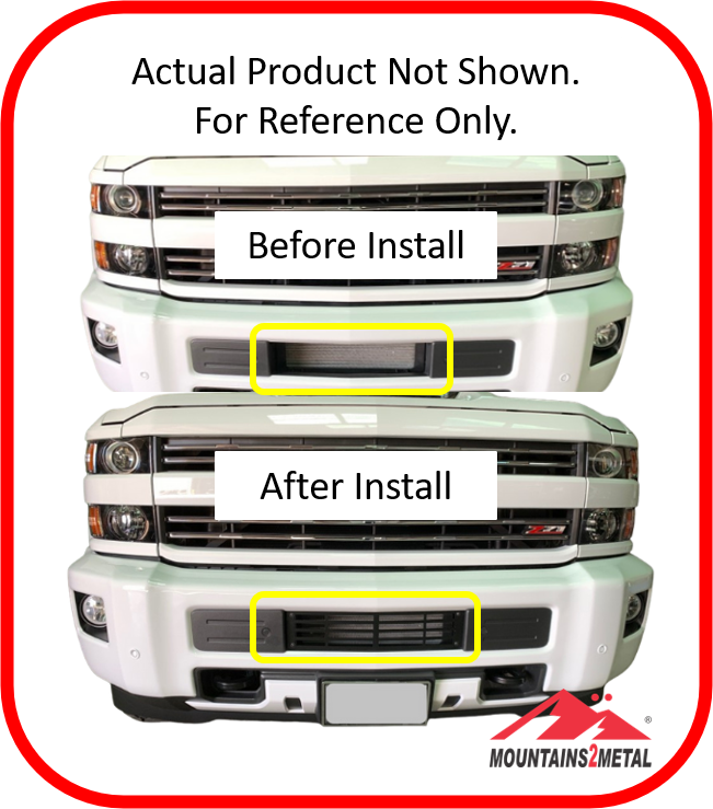 Duramax NOCO PLUG READY Bumper Grille Insert Black fits 20152019 Chevy