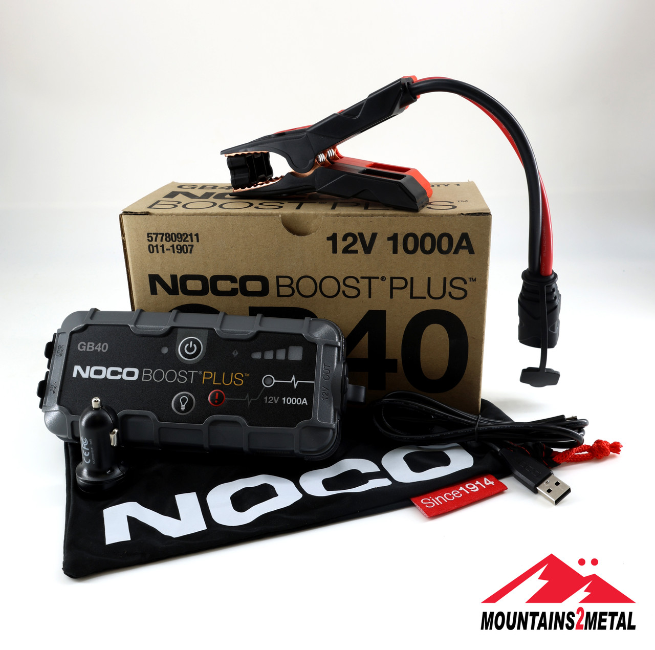 NOCO Boost 12V 1000A Jump Starter (GB40), Boosters, Chargers & Accessories
