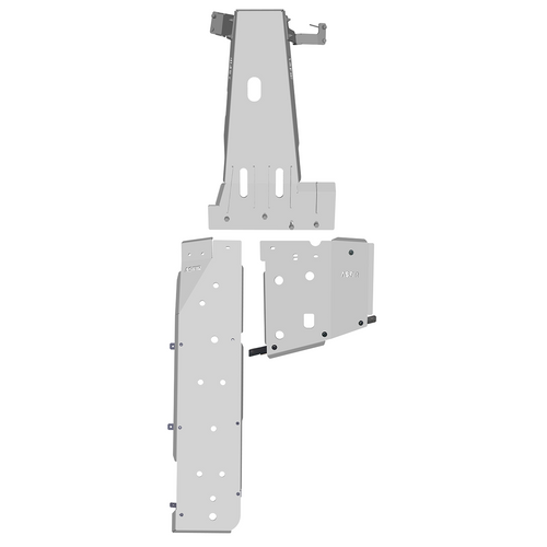 Jeep Wrangler JK Skid Plate Kit (3 Pcs) | 3.6L | LWB