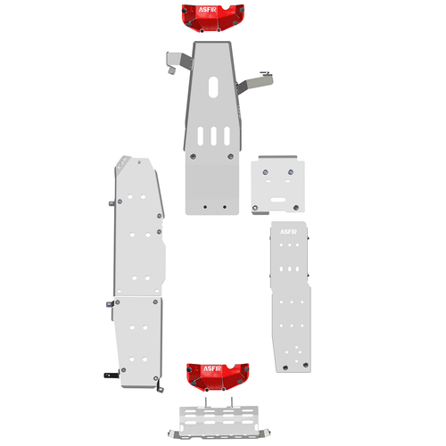 Jeep Wrangler JL 4XE PHEV Skid Plate Kit (7 Pcs)
