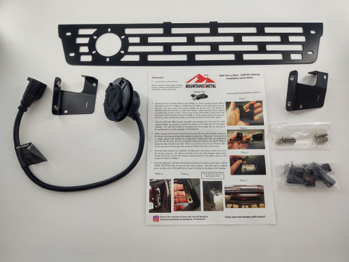 Plain Rectangles NOCO PLUG READY Bumper Grille Insert Black fits 2015-2019 GMC Sierra 2500 3500 HD