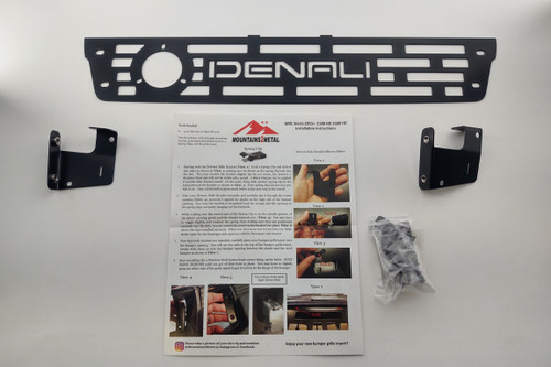 Denali NOCO PLUG READY Bumper Grille Insert Black fits 2015-2019 GMC Sierra 2500 3500 HD