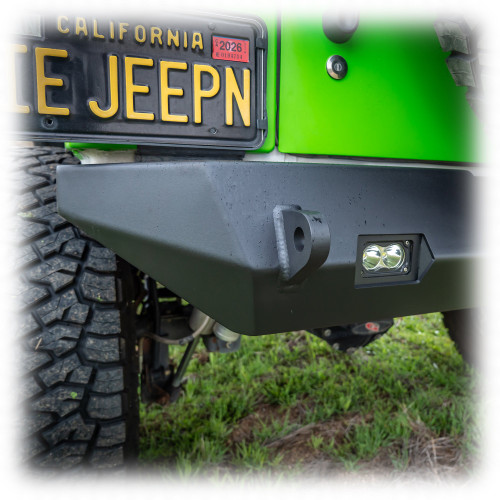 2007-2018 Jeep JK Rear Bumper with Hitch and Lights