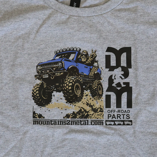 Kids Squatch Driving Bronco M2M Grey T-Shirt