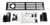 Rectangle NOCO PLUG READY Bumper Grille Insert Black fits 2015-2019 Chevy Silverado 2500 3500 HD
