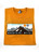 M2M Logo Mountain Landscape T-Shirt - GOLD