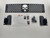 Punisher Skull Bumper Grille Insert Black w/ White Skull fits 2015-2019 Chevy Silverado 2500 3500 HD