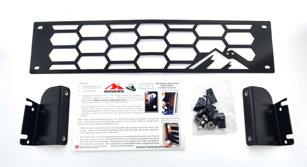 Hex Bumper Grille Insert Black fits 2015-2019 Chevy Silverado 2500 3500 HD