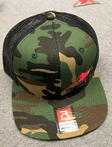 Mountains2Metal Camo Hat Embroidered M2M Logo